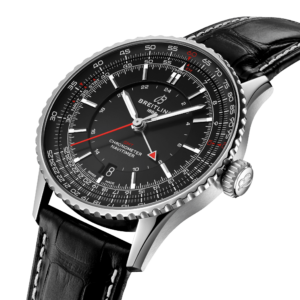 Navitimer Automatic GMT 41 Black,Breitling A32310251B1P1,Breitling Navitimer A32310251B1P1,Breitling GMT horloge,breitling Navitimer GMT A32310251B1P1,Breitling GMT,Grote collectie GMT horloges,Breitling GMT zwarte wijzerplaat