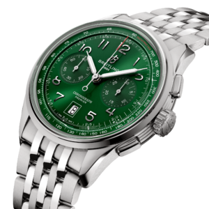 Premier B01 42 Green,AB0145371L1A1,Premier AB0145371L1A1,Breitling Premier AB0145371L1A1,breitling pilot bracelet,breitling pilotbracelet,stijlvolle horloges voor mannen,stijlvol herenhorloge,stijlvol heren horloge,premier chronograaf,breitling premier chronograaf
