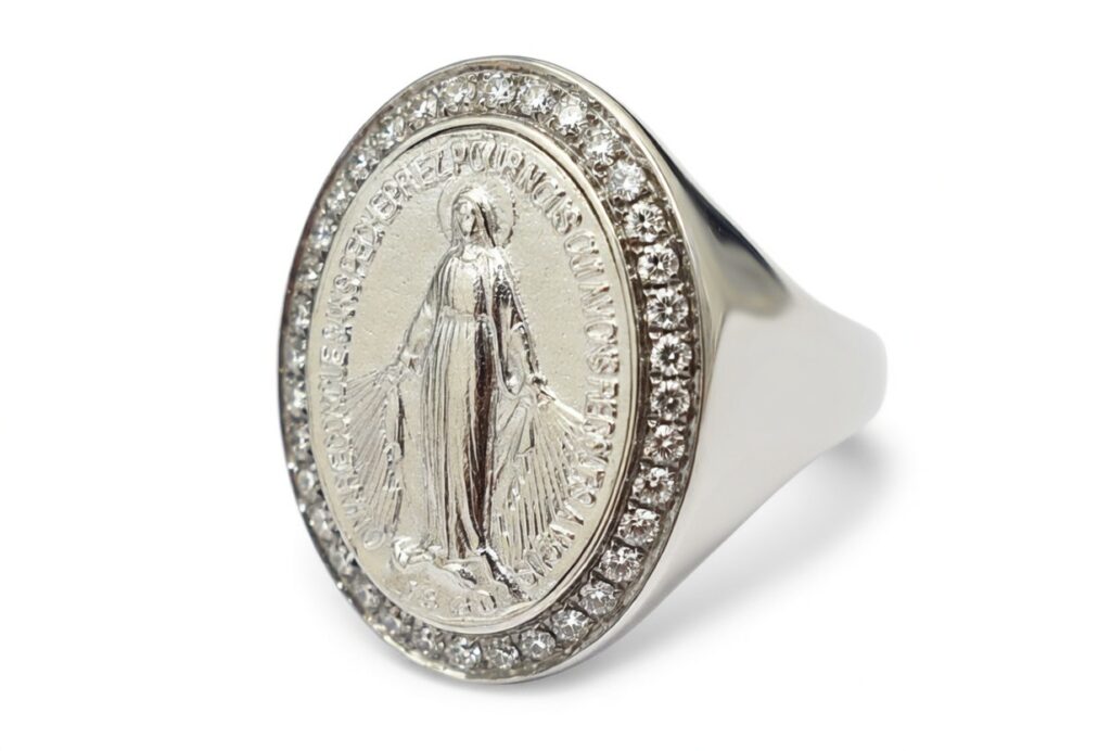 Wit gouden ring - maria diamanten