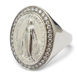 Wit gouden ring - maria diamanten
