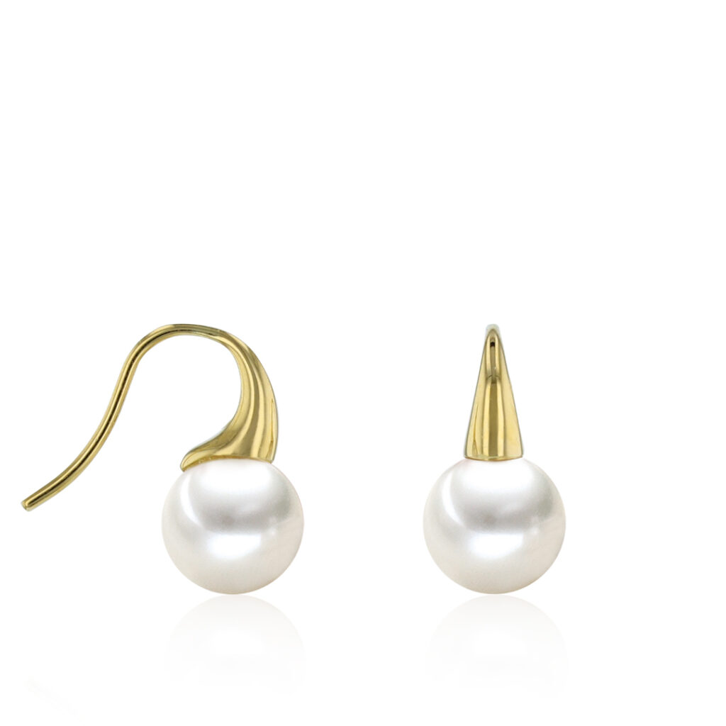 Geel gouden pareloorhangers