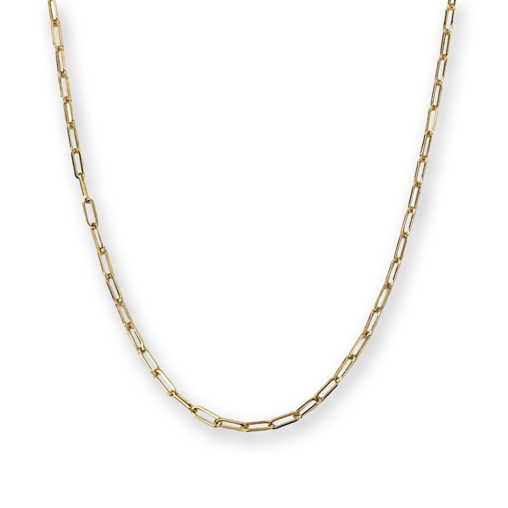 Geel gouden collier, 51 cm