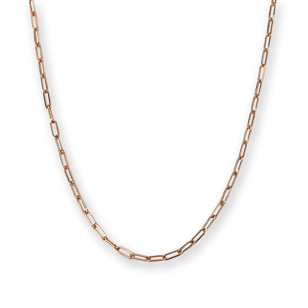 Rosé gouden collier, 51 cm