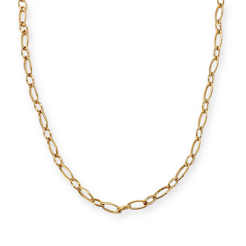Rosé gouden collier, 50 cm