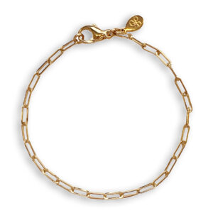 Rosé gouden schakelarmband, fijne schakel