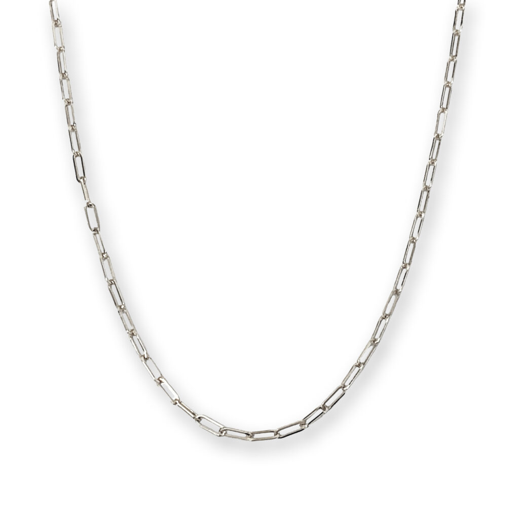 Wit gouden collier, 51 cm