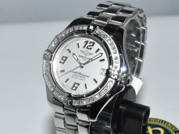 breitling colt oceane 33 diamond bezel