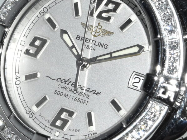 breitling colt oceane 33 diamond bezel