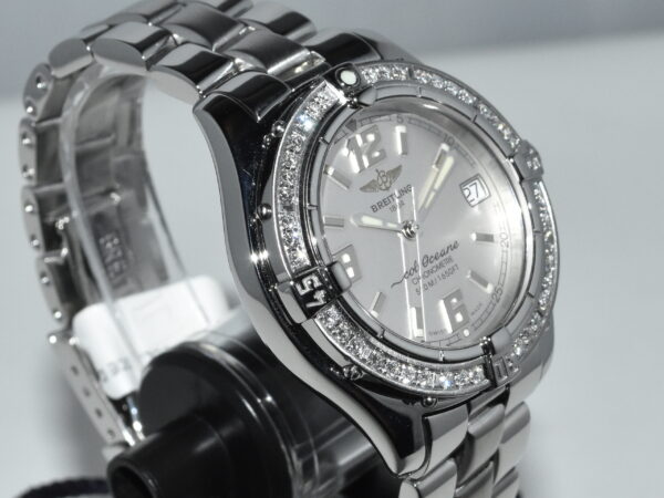 breitling colt oceane 33 diamond bezel