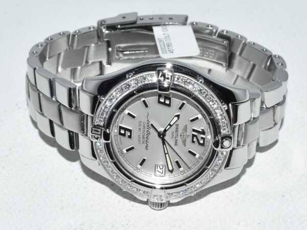 breitling colt oceane 33 diamond bezel