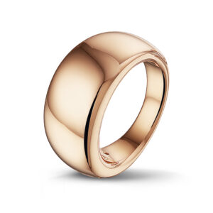 rosé gouden ring, glad