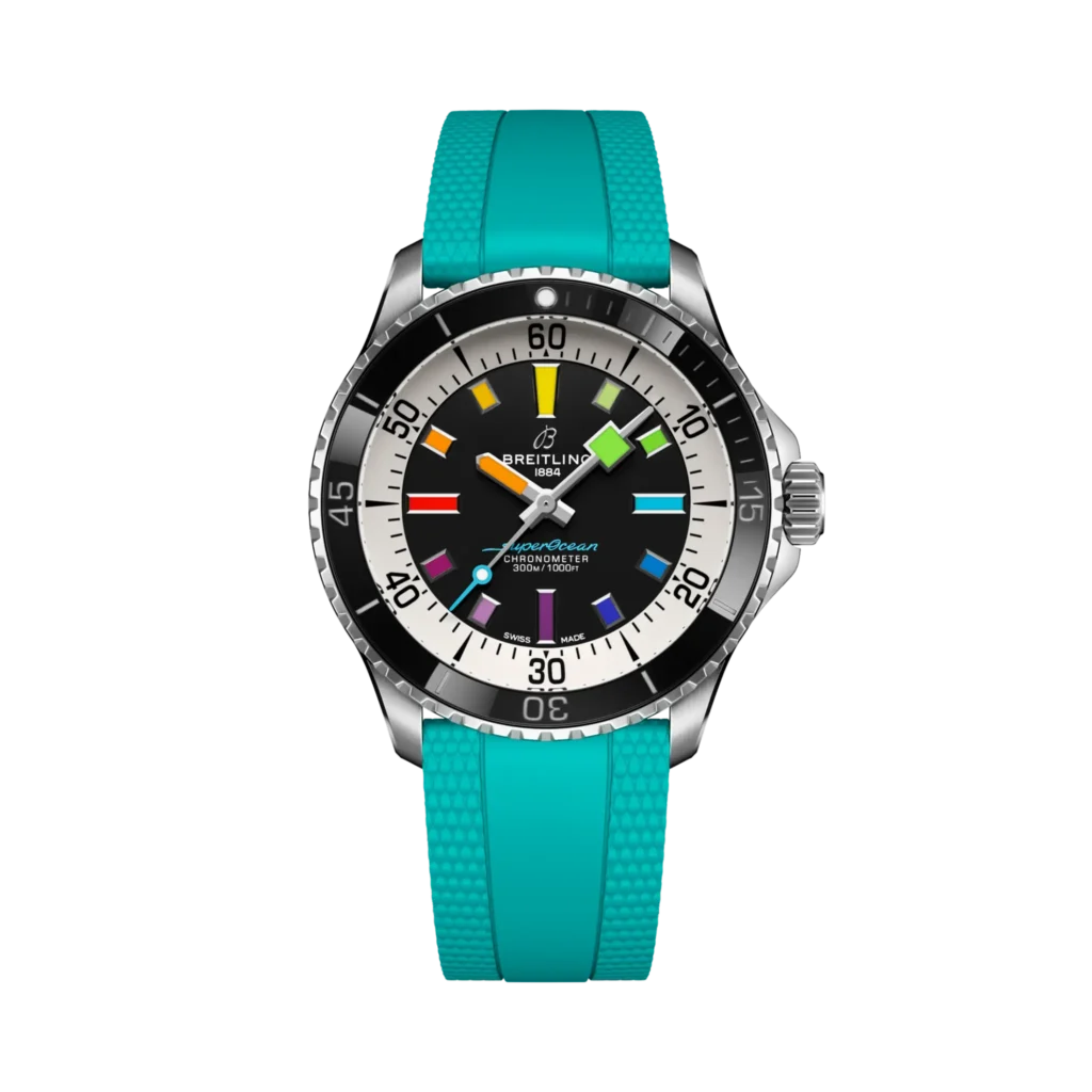superocean automatic 42 regenboog, rainbow