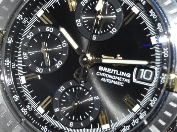 Breitling Chronomat Chronograaf zwarte wijzerplaat staal/goud