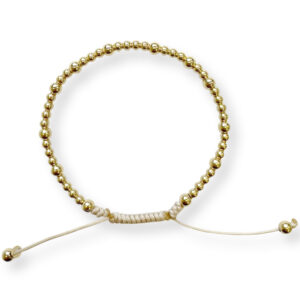 geel gouden bolletjes armband