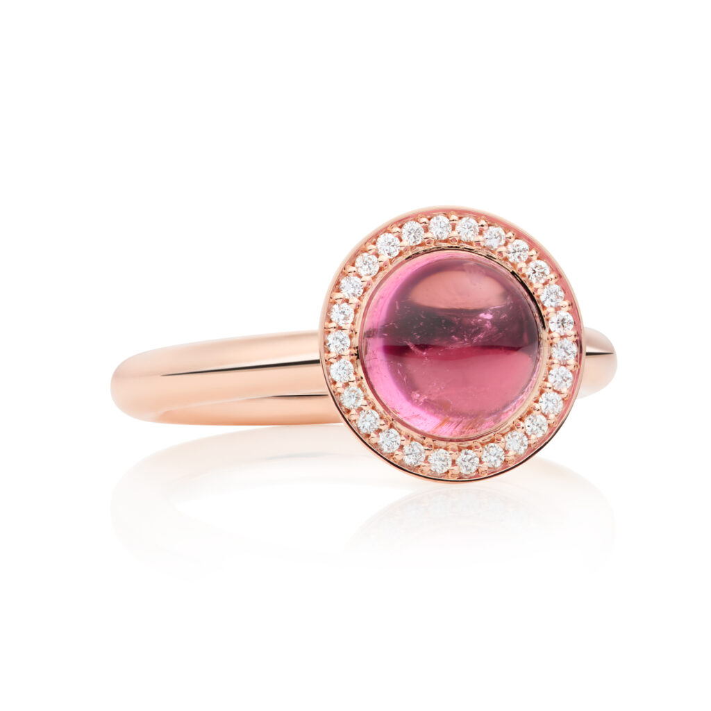 sushi met roze tourmalijn en diamanten