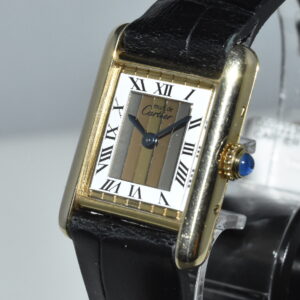cartier tank vermeil must de cartier
