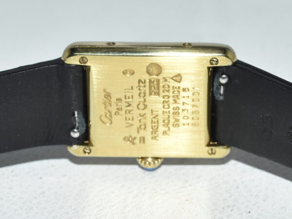 cartier tank vermeil must de cartier