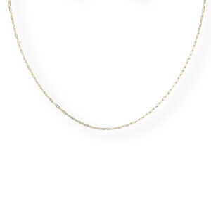 Geel gouden paperclip collier