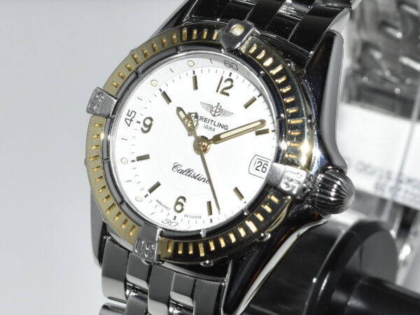 breitling callistino goud/staal 28