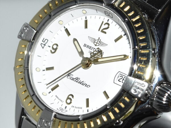 breitling callistino goud/staal 28