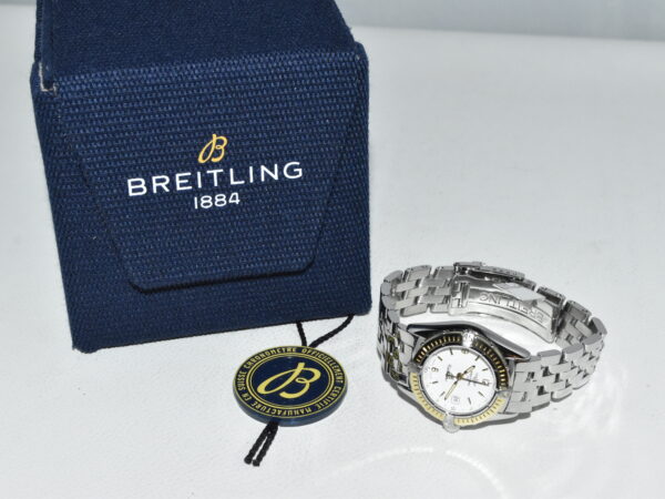 breitling callistino goud/staal 28