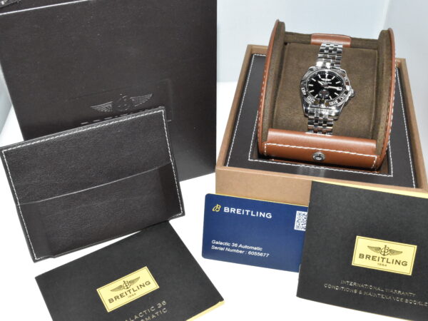 breitling galactic 36, full set