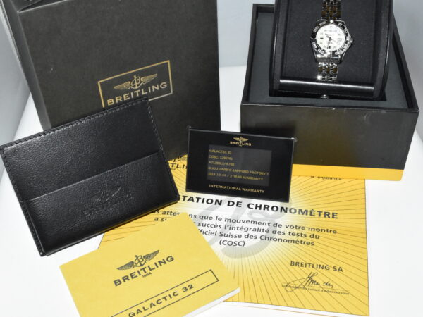 breitling galactic 32, full set