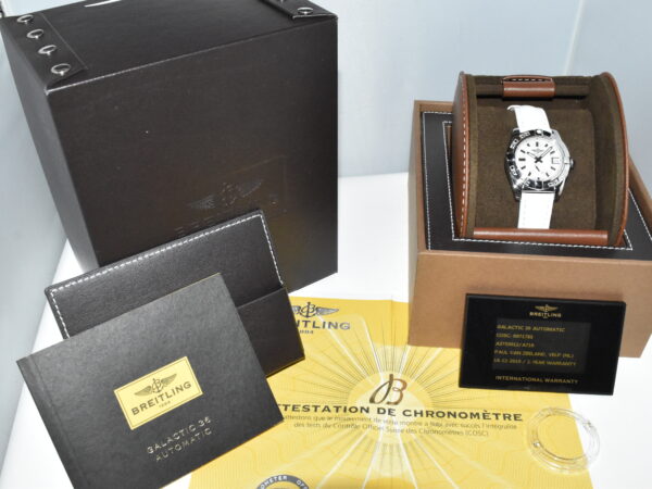 breitling galactic 36, full set