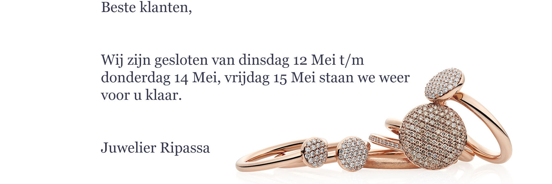 aangepaste openingstijden 08/05