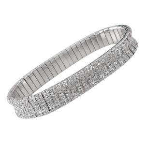 wit gouden armband - diamant