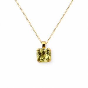 lemon Quartz Hanger - 18 k geelgoud