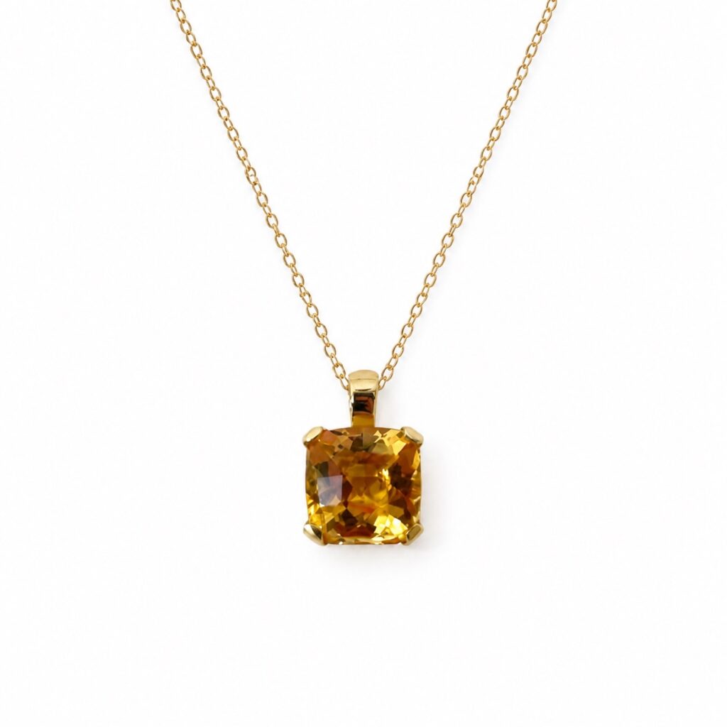 Citrin Hanger - 18 k geelgoud