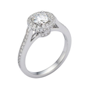 wit gouden ring met diamanten