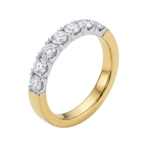 Geel gouden ring met diamanten