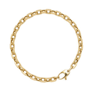 geel gouden schakelarmband
