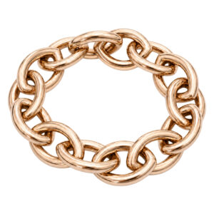 rosé gouden schakelarmband
