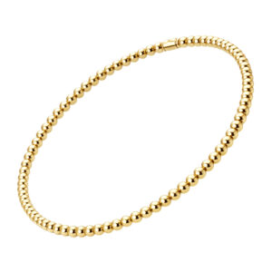 Geel gouden bolletjes armband