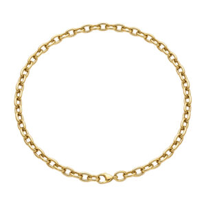 Geel gouden schakelarmband