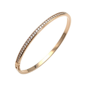rosé gouden armband met diamanten