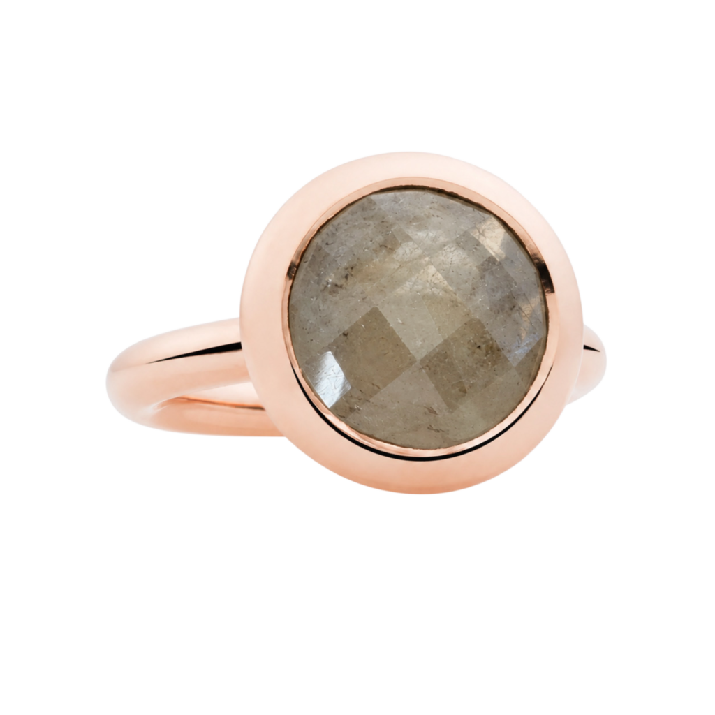 Bron Sushi Ring met schaakbord geslepen saffier - 8RR4870SAS