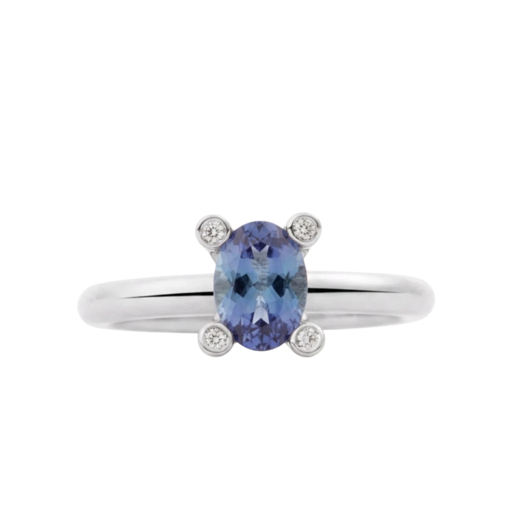 Bron Phlox Ring met tanzaniet en diamant - 4RW4819TBBR