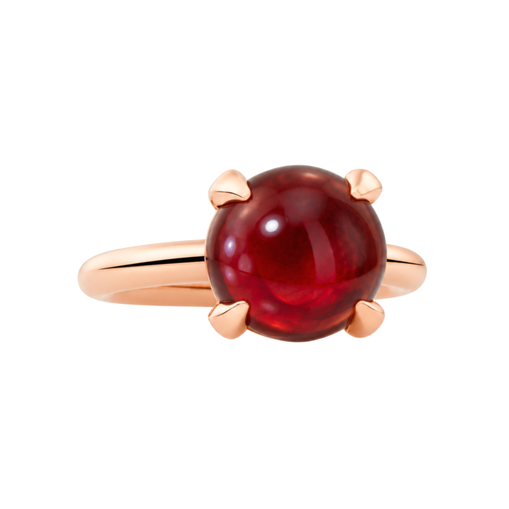 Bron Catch Ringmet hessoniet granaat - 8RR4783HEC