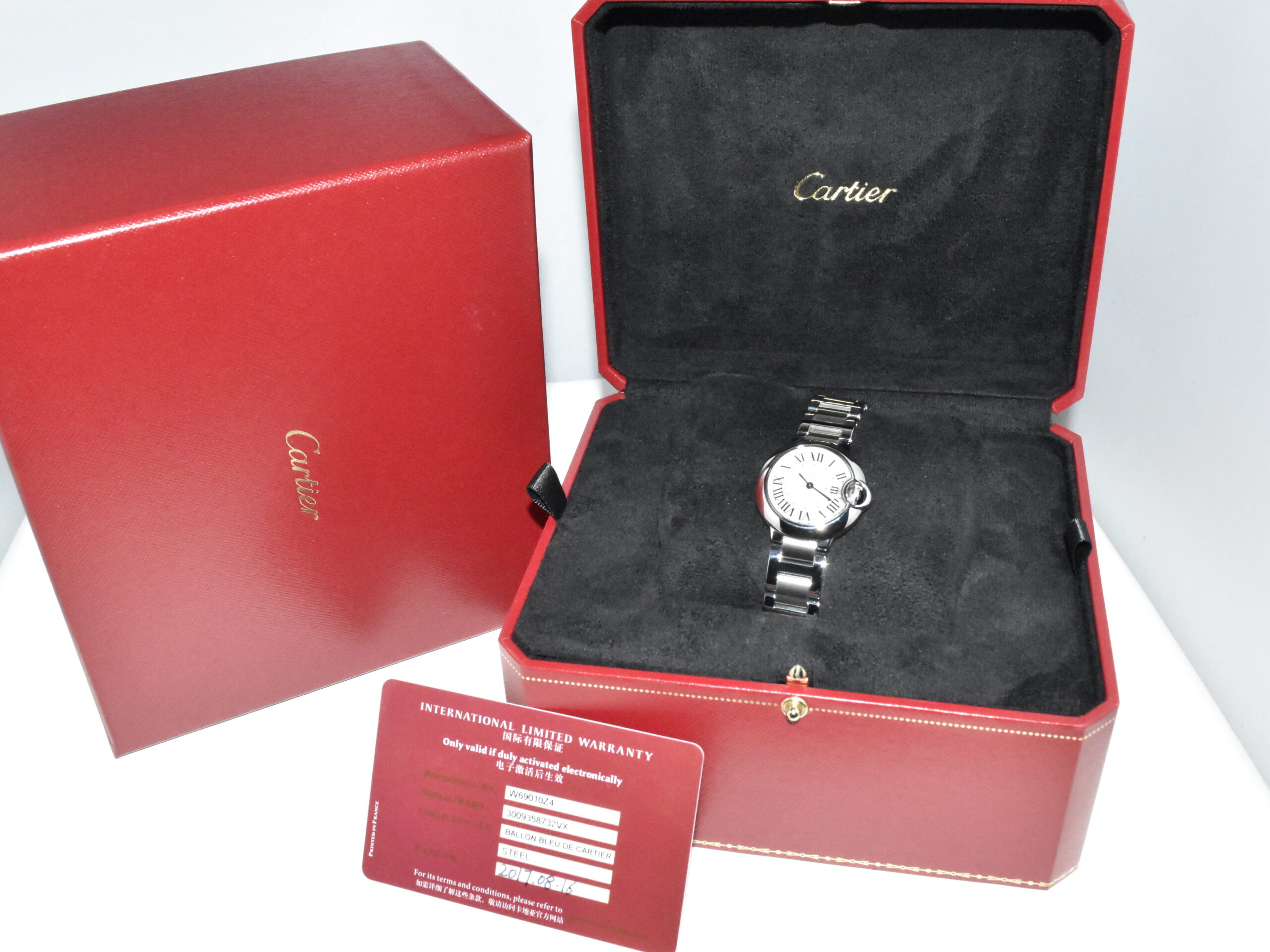 cartier ballon bleu 28, full set !!